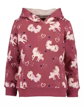 Толстовка Blue Seven "Толстовка с капюшоном Blue Seven для девочек UNICORN", цвет 365 - Wein