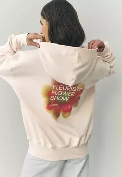 Толстовка BLURED FLORAL FLOWER SHOW BACK GRAPHIC - Hoodie Next, бежевый