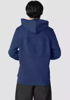 Толстовка BMW с логотипом того же цвета на спине, синий