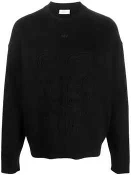 Толстовка Body Stitch из джерси OFF-WHITE, черный