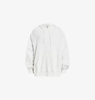 Толстовка большого размера из хлопкового трикотажа с нашивкой «Талон» Allsaints, белый