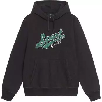 Толстовка большого размера с атласными нашивками Stussy, Ecru
