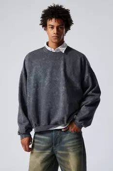 Толстовка большого размера с длинными рукавами Weekday, синий