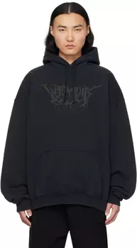 Толстовка большого размера с капюшоном Drip Metal VETEMENTS