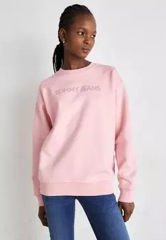 Толстовка BOLD CLASSIC CREW Tommy Jeans, балетный розовый