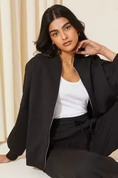 Толстовка-Бомбер из джерси на молнии спереди Friends Like These, черный