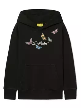 Толстовка Bookish Butterfly Off-White Kids, черный