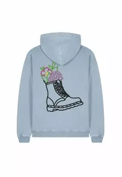 Толстовка BOOTSBACK VINTAGE PRINT UNISEX HEAVYWEIGHT con cappuccio Mira Paris, светло-голубой