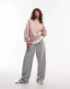 Толстовка борг розового цвета Topshop