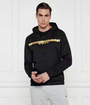 Толстовка Boss Authentic Regular Fit, черный / золотой