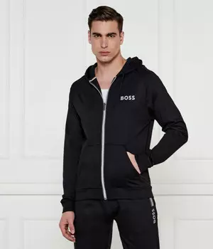 Толстовка Boss Authentic Regular Fit на молнии, черный