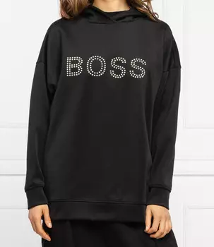 Толстовка BOSS BLACK c_eboa relaxed fit, черный