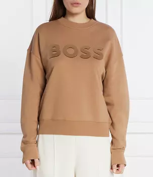 Толстовка BOSS BLACK Econa Comfort fit, бежевый