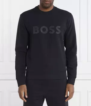 Толстовка BOSS GREEN Salbo Regular Fit, темно-синий