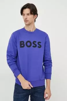 Толстовка BOSS из хлопка Boss, фиолетовый