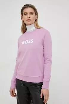 Толстовка BOSS из хлопка Boss, розовый