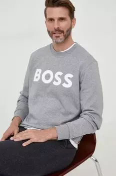 Толстовка BOSS из хлопка Boss, серый