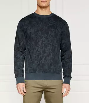 Толстовка BOSS ORANGE CamoOver Regular Fit, темно-синий