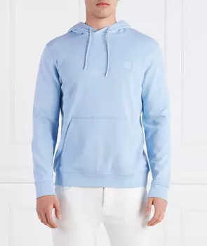 Толстовка BOSS ORANGE Wetalk Regular Fit, небесно-голубой