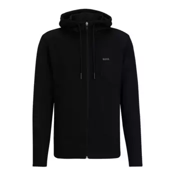 Толстовка BOSS Saggy 1 10254681 full zip, черный