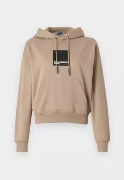 Толстовка BOX LOGO HOODIE Karl Lagerfeld Jeans, бежевый