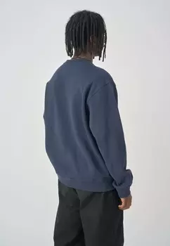 Толстовка BOXY CREWNECK RACING Cleptomanicx, темно-синий