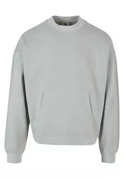 Толстовка Boxy Pocket Crew Urban Classics, цвет lightasphalt