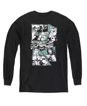 Толстовка Boys of America Youth A Mighty League Justice League, черный