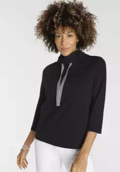 Толстовка Boysen с воротником стойкой и контрастной кулиской - НОВАЯ КОЛЛЕКЦИЯ Boysen'S, черный