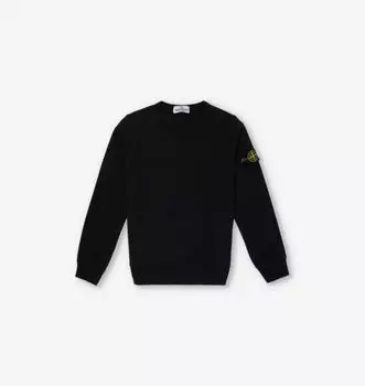 Толстовка Brand-Badge из хлопкового трикотажа 2-8 лет Stone Island, черный