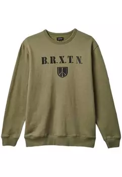 Толстовка Brixton Peace Shield, зеленый