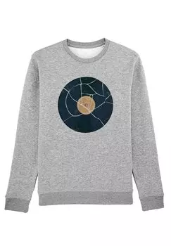 Толстовка BROKEN VINYL Watapparel, цвет heather grey