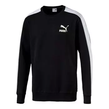 Толстовка bronzing round neck sports pullover gold black Puma, черный
