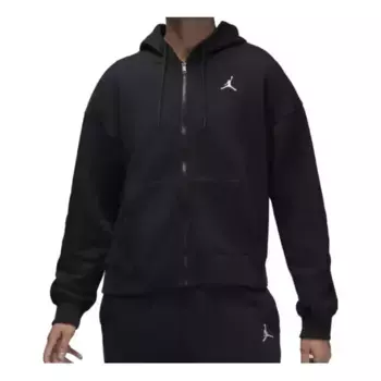 Толстовка brooklyn fleece full zip hoodie 'black' Air Jordan, черный