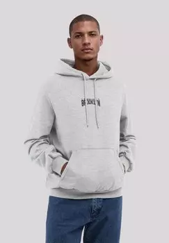 Толстовка BROOKLYN NEW YORK BESTICKT - Hoodie F4NT4STIC, серый