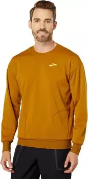Толстовка Brooks Run Within Sweatshirt, цвет Dark Mustard