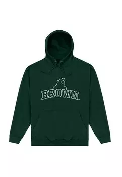 Толстовка Brown University Bear Outline Henry Tiger, цвет bottle green