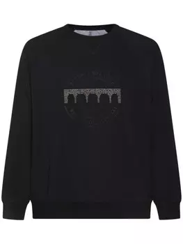 Толстовка Brunello Cucinelli с логотипом, черный