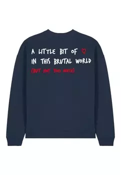 Толстовка BRUTAL BACK EMBROIDERY UNISEX Mira Paris, темно-синий