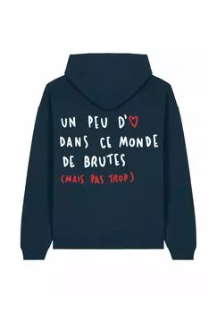 Толстовка BRUTE BACK EMBROIDERY UNISEX - Hoodie Mira Paris, темно-синий