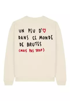 Толстовка BRUTE BACK EMBROIDERY UNISEX OVERSIZE Mira Paris, кремовый