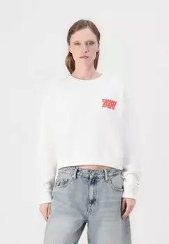 Толстовка BUBBLE CREW Tommy Jeans, слоновая кость