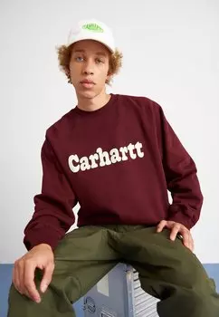 Толстовка BUBBLES Carhartt WIP, цвет amarone/wax