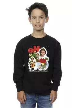 Толстовка Buddy с коллажем Elf, черный
