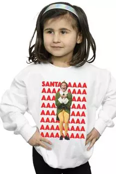 Толстовка Buddy Santa Scream Elf, белый