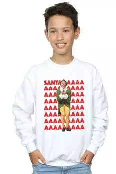 Толстовка Buddy Santa Scream Elf, белый