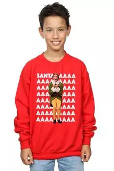 Толстовка Buddy Santa Scream Elf, красный