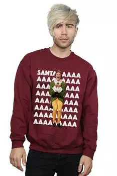 Толстовка Buddy Santa Scream Elf, красный