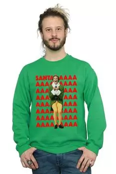 Толстовка Buddy Santa Scream Elf, зеленый