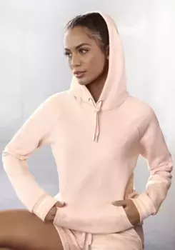 Толстовка Buffalo с капюшоном и принтом на спине, костюм для отдыха, розовый